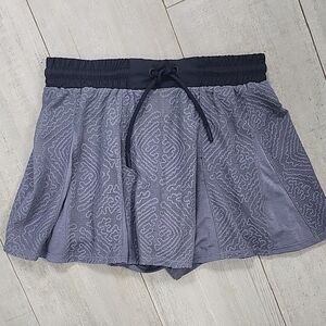 FP Movement by Free People Navy and Gray (Periwinkle) Mini Skirt